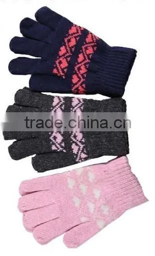 China Supplier Custom Children Knitting Glove/knitted Glove/knit Glove