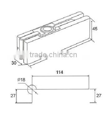 Pivot Patch /patch Fittings for Glass Door (DL-016) photo-2