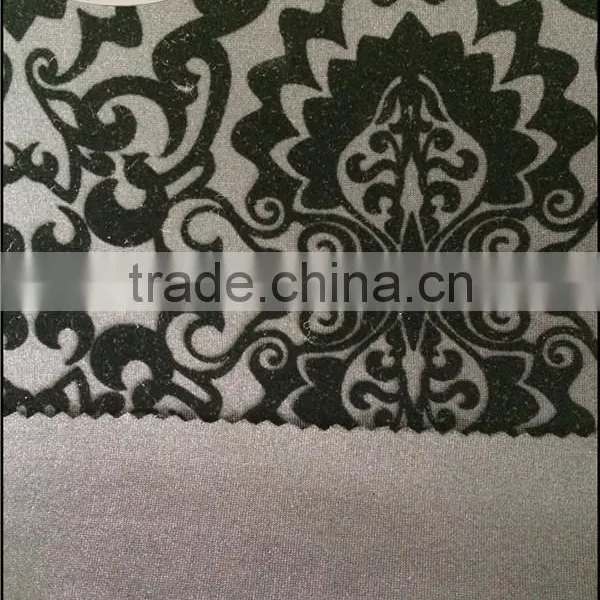 Polyester Spandex Scuba/air Layer Flocking Fabric photo-3