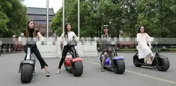 Hot Sales 2016,wide Tire Eclectric Scooter,two Wheel E-scooter,48v/12ah Motor photo-3