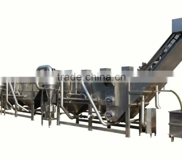 Full Automatic Fried Potato Chips Processing Line 150kg