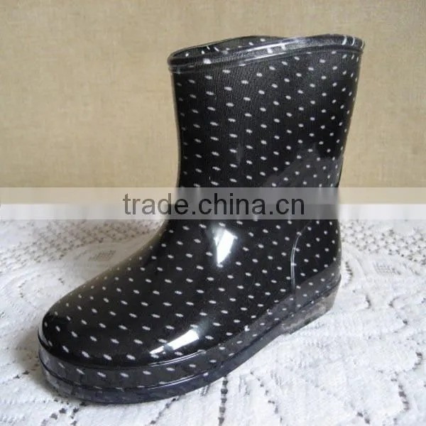 New Children Printing PVC Waterproof Rainboots photo-6