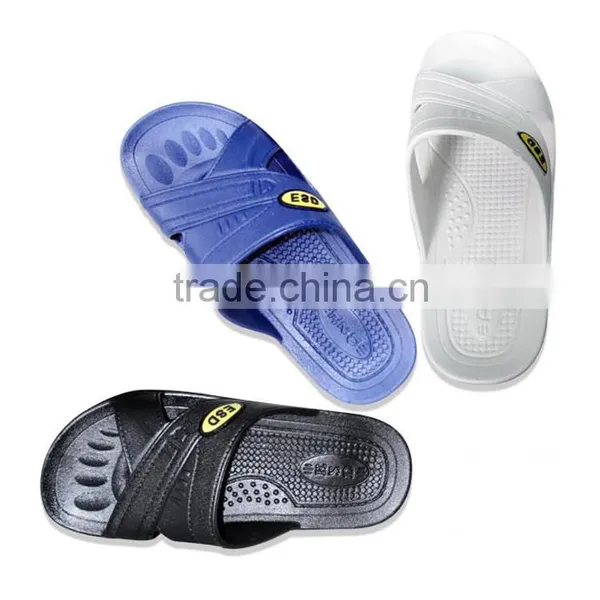 Antistatic ESD Conductive Clean Room PU PVC SPU EVA Foam Unisex Slipper photo-5