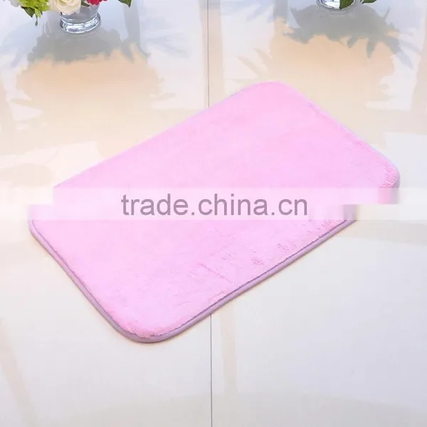 Coral Fleece Bathmat Carpet Bathroom Mat With Anti Slip Base photo-3