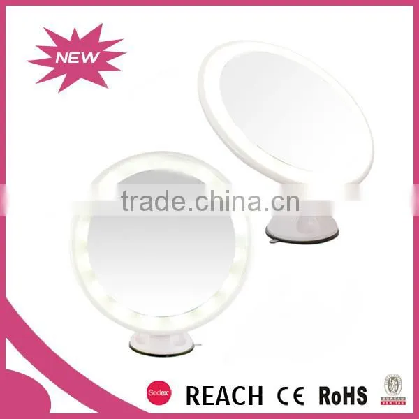 Round 5X Magnification Lighted Makeup Mirror With Suction Cup photo-4