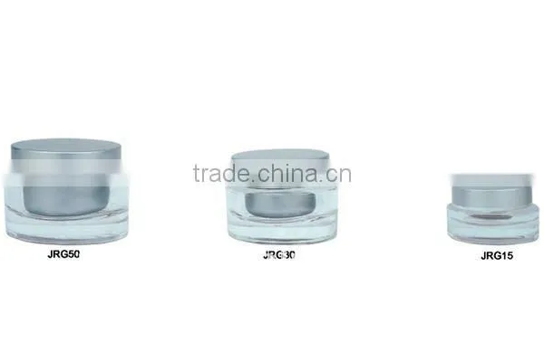Acrylic Cosmetic Plastic Cream Jar 15g, 30g, 50g Option