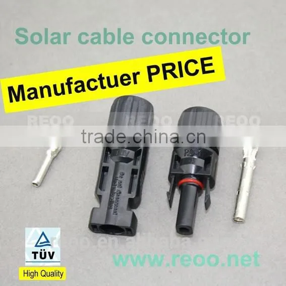REOO 2016 MC4 TUV Certified Solar Cable Connector With Crimping Tools and Spanner Quality Choice photo-5