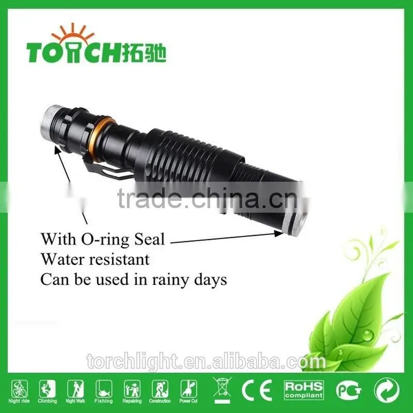 High Power Flashlight XML T6 Zoomable 5 Modes With SOS Flahslight Glare Flashlight for Outdoor Camping Use 2*18650 Battery Lamp photo-6