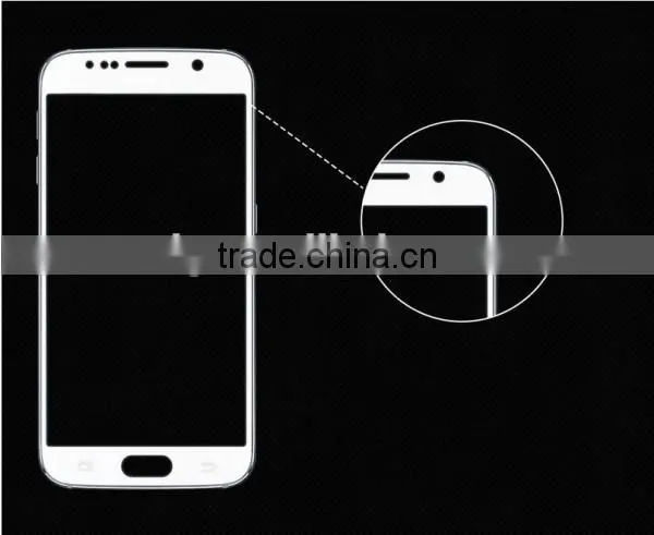 Glass Film, Tempered Glass Full Cover Color Silk Printing Screen Film, for Samsung Galaxy S6 Glass Screen Protector photo-5