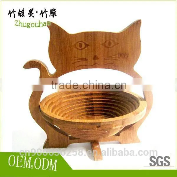 Apple Shaped Different Shape Baboo Fruit Baskets photo-6