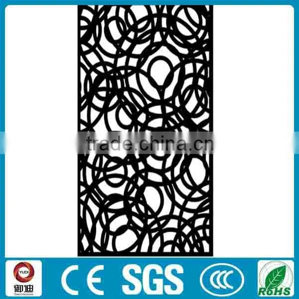Factory Low Price Indoor House Elegant Black Color Wrought Iron Parttion photo-2