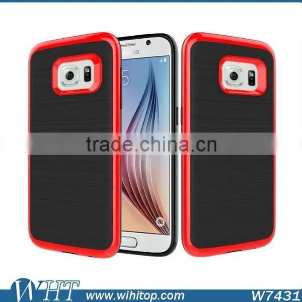 Hybrid TPU PC Brushed Slim Armor for Samsung Galaxy S7 S7 Edge Phone Case photo-4