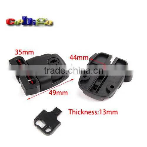 1-3/8" Security Key Buckle Plastic for Briefcase Student Leisure Travel Bag #FLC413-35B