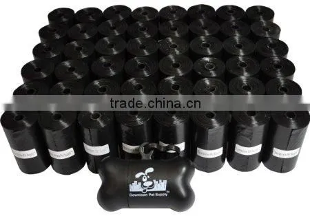 Plain Black Cheap Price Biodegradable Dog Poop Plastic Bag