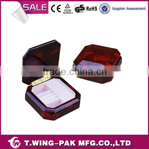 China Wholesale Fashion Homemade Wooden Gift Luxury Packing Ring Jewelry Box Mini Music Box Parts photo-2