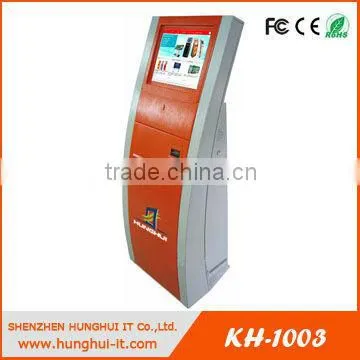Touch Screen Ticket Printing Machine Ticket Vending Machine With Ticket Dispenser