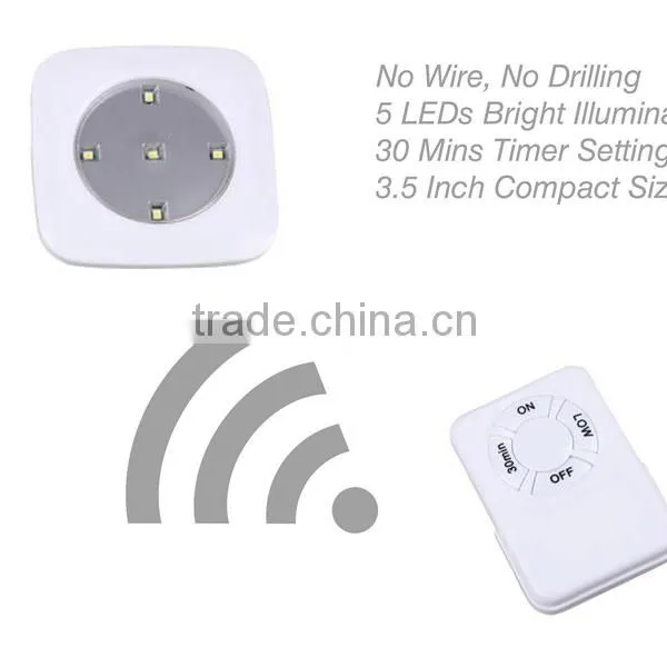 6pcs White Wireless Remote Puck Lights photo-4