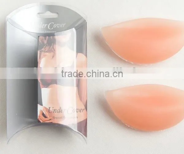 Ideal Fashions Swimsuit Silicone Padding Insert Swimwear Silicone Inserts Swimsuit Insert Pad "ox Horn" Shape Nude Silicone Bra photo-6