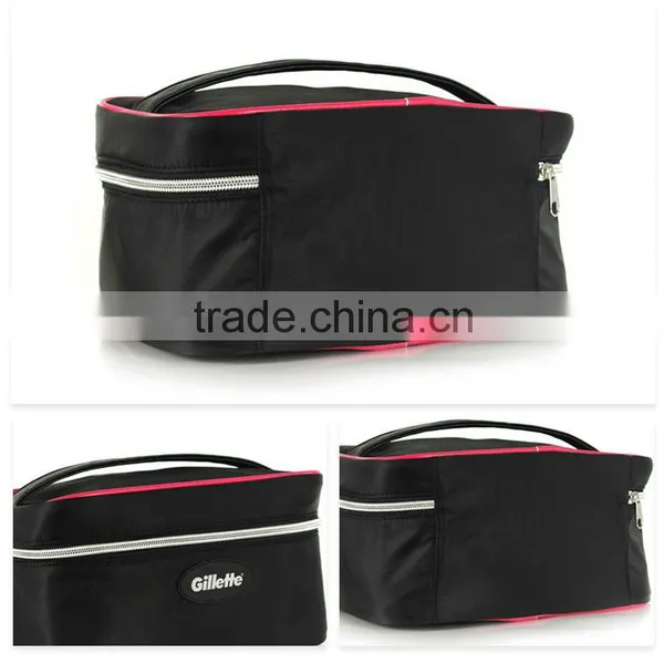 Black Fiber Waterproof Tote Makeup Case Box photo-2