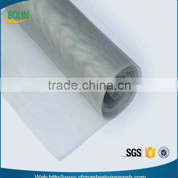 China 110 120 150 Mesh Fine Silver Screen Wire Mesh / Silver Metal Fabric photo-5