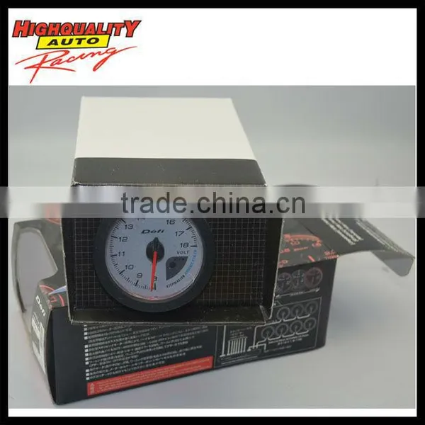 New Arrival Racing Car White Volt Meter