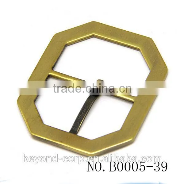 Anti Brass Brush Effect Hexagon Shape Buckle Bee House Shape Pin Bar Buckle for Handbag photo-4