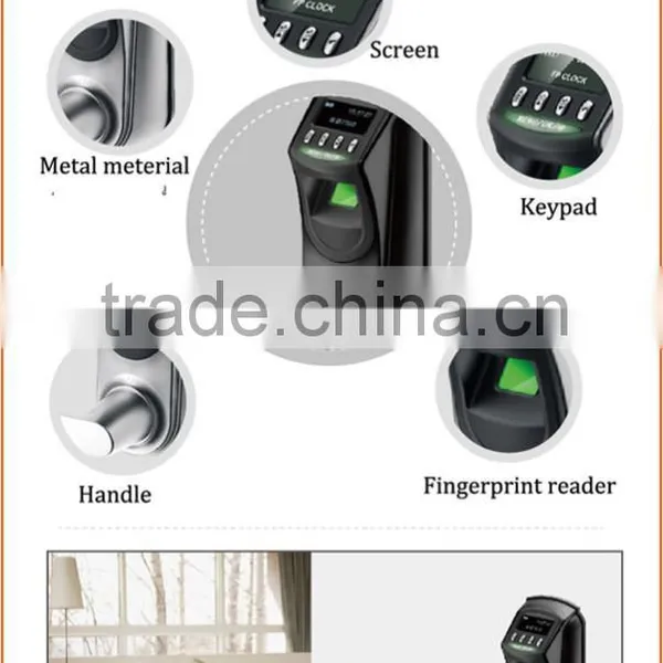ZK Fingerprint Door Lock With Digital Keypad and Lcd Screen USB Communication to Store the Records photo-3