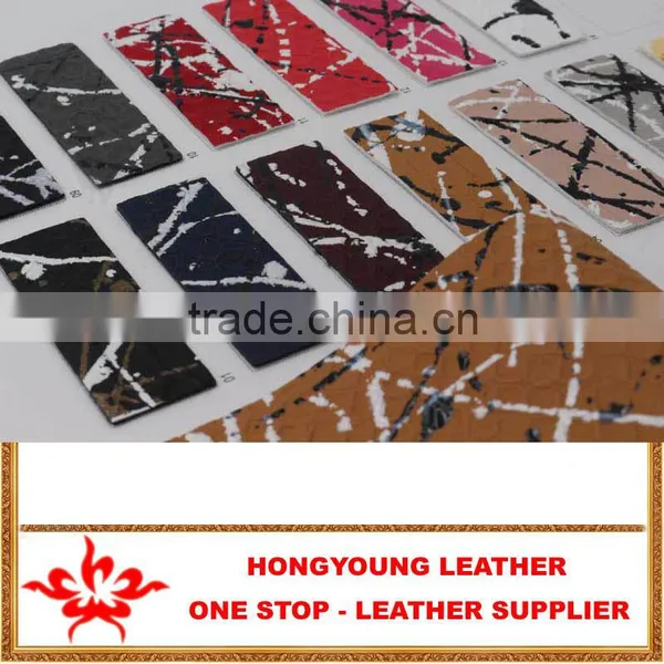 Painting Surface Leather Artrficial as Microfibre for Bags and Shoes Making