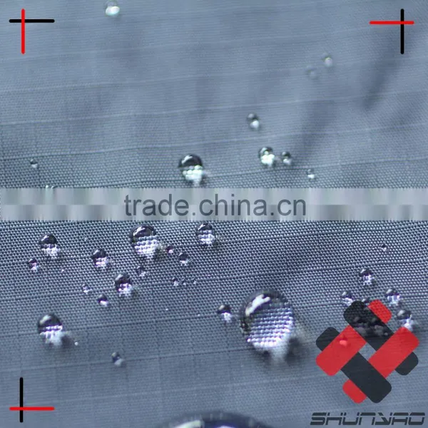 300T Nylon Ripstop Fabric Laminated Waterproof and Breathable for High Class Raincoat photo-2