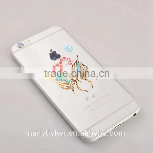 Custom New Fashion Rhinestone Metallic Tattoo Crystal Gold Foil Tattoo Stickers photo-4