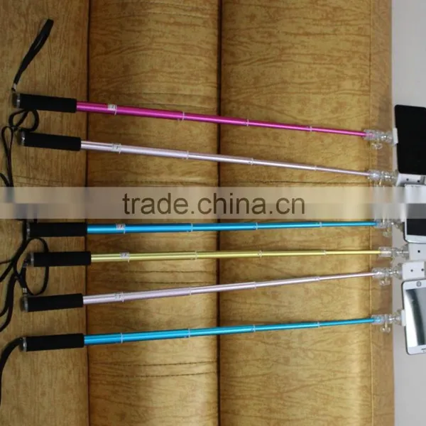 2015 Best Quality Factory Bluetooth Selfie Stick With Bluetooth Shutter Button photo-3