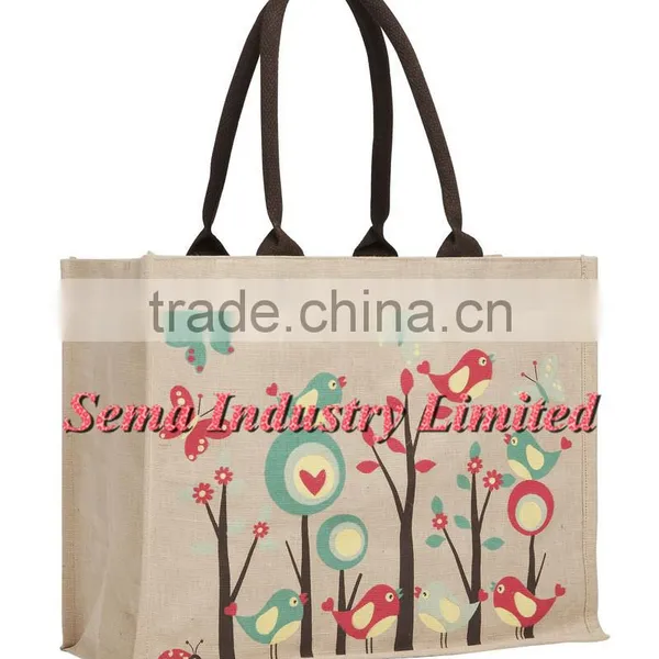 Personalised Jute Shoulder Bags and Burlap Sack for Wholesale photo-3