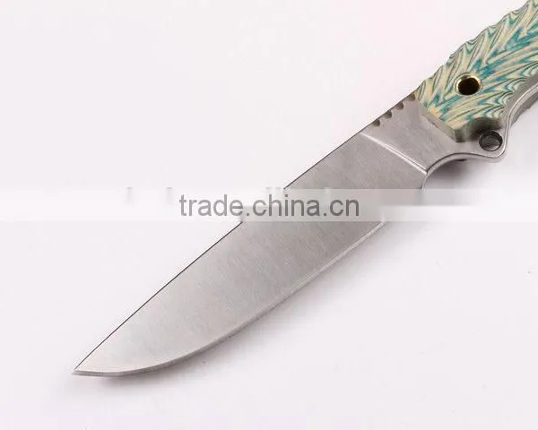 OEM Colorful 7Cr17 Steel Military Knife Full Tang Blade photo-4