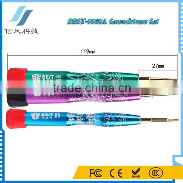 BEST-9900A 3Pcs Screwdriver Set Disassemble Repairing Tools Kit for IPhone photo-3