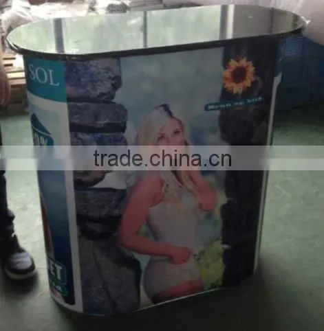Expo usage promotional folding aluminum material pop up advertising table