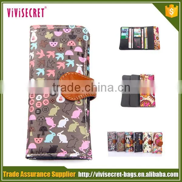 Vivisecret New Design Wallet Card Holder Fashion Printing Nylon Wallet for Lady photo-6