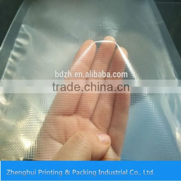 Embossing PE+PA Plastic Sealing Food Vacuum Sealer Bag On A Roll photo-3