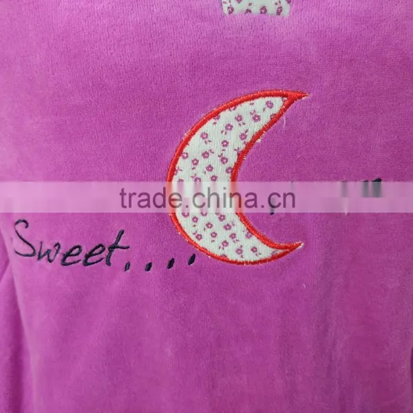 Kevince Velour Pyjama Set Pant AOP Printed Knitting Woman MOQ 1000sets OEM Factory Directly photo-6