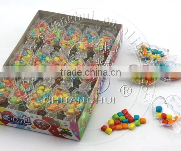 Heart Shape Candy Bottle / Mini Bubble Gum In Heart Bottle photo-2