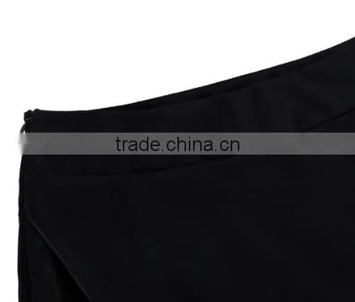Women Summer Fashion Sexy Chiffon Sheer Irregular Side Split Long Skirt Evening Party Skirt photo-3