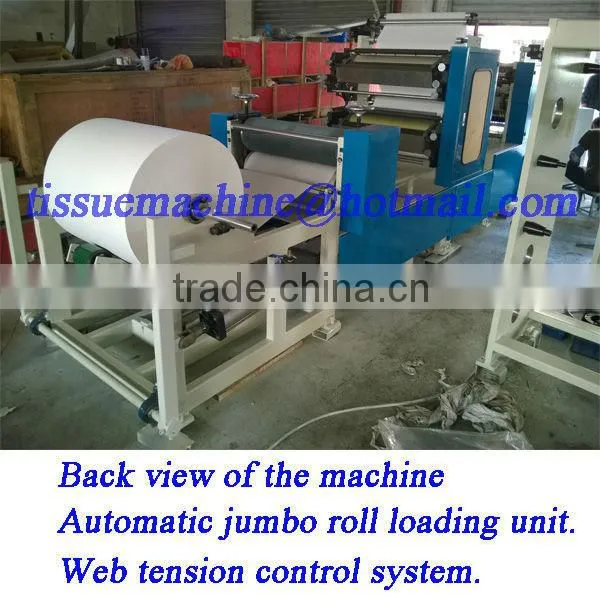 Italy Design 2lines 800 Piece Per Minute Embossing Printing High Speed Automatic Dinner Napkin Tissue Converting Machine photo-2