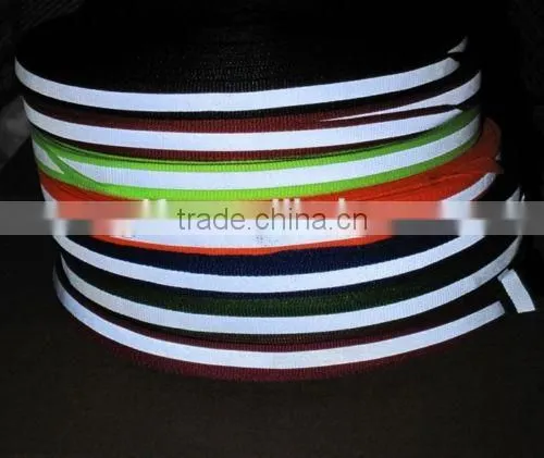 Reflective Fabric Tape Strip Edging Braid Trim With Colors for Lanyard