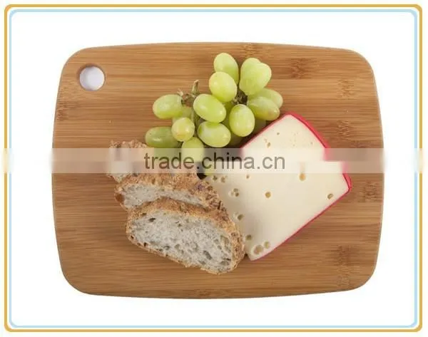 Lovely Simple Mushroom Bamboo Chopping Board Set With Coin Hole photo-4