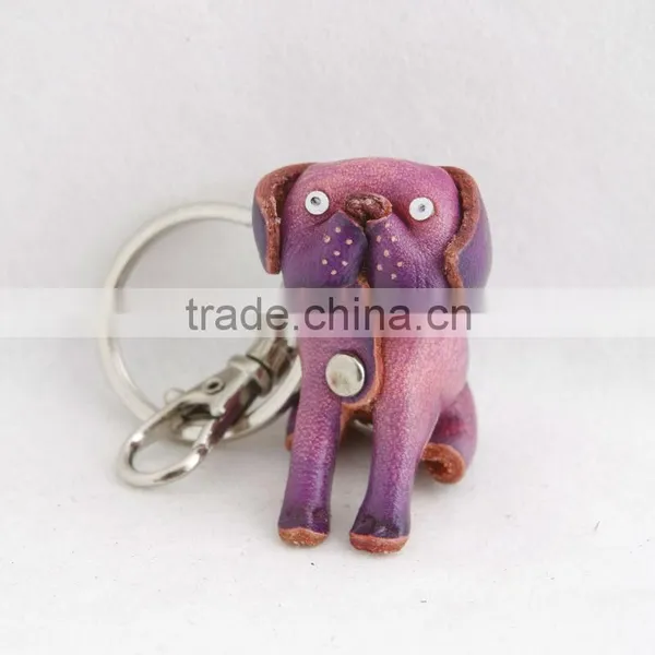 Handmade Leather Dog Key Chain photo-2