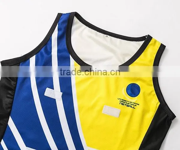 Oem Service Sublimated 100%polyester Netball Uniforms photo-4