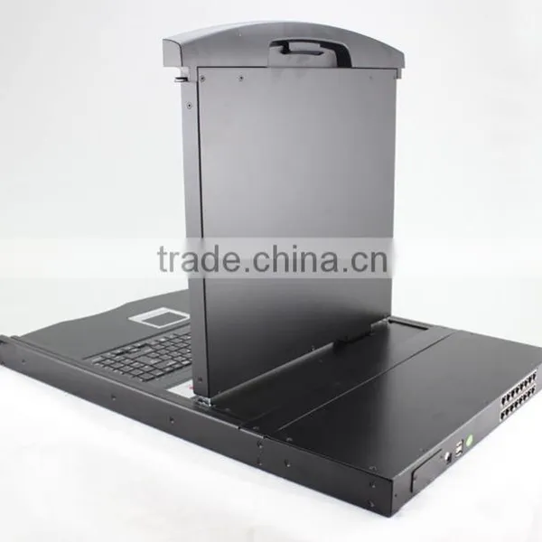 Rackmount 1u KVM LCD Keyboard Video Mouse LCD photo-3