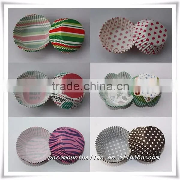 Eco-friendly Round / Heart Shaped Cupcake Baking Mold for Birthday photo-6