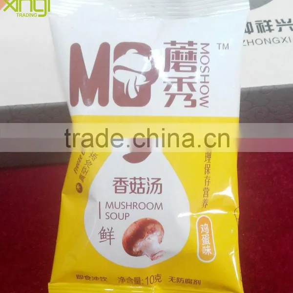 MOSHOW Savory Freeze Dried 10g Bag Packed Chicken Egg Flavour Instant Mushroom Soup photo-5