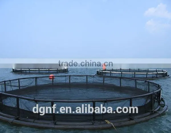 Storm and wave resist circle deep sea floating aquaculture fish farming cages