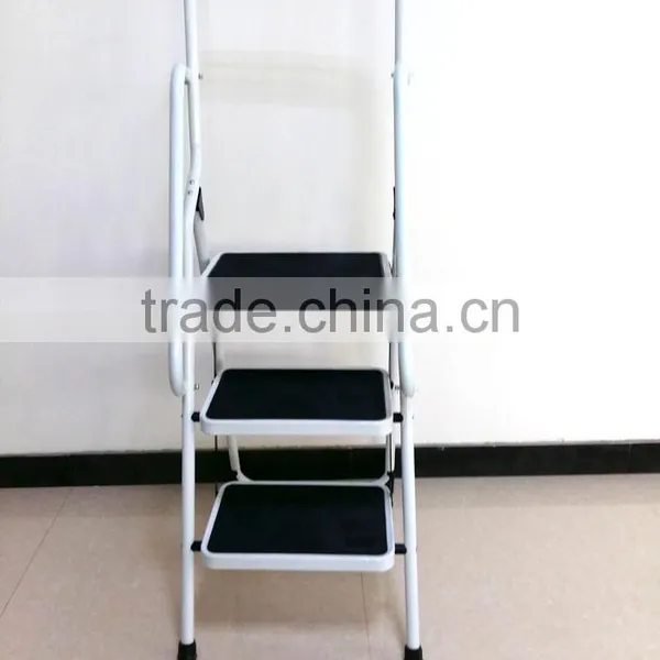 Zhejiang Manufacturer Easylife Steel Safety 3 Step Ladder With Handrail photo-2